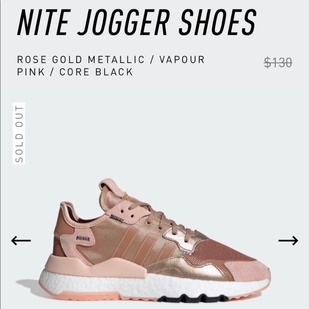 NET ADIDAS nite joggers women’s shoes pink